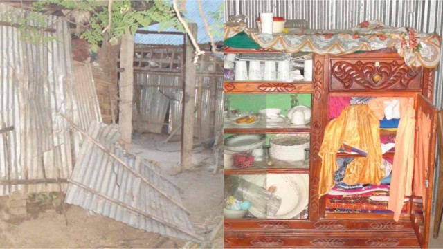 শিবগঞ্জে পূর্ব শত্রুতার জেরে গভীর রাতে বাড়িতে হামলা, ভাঙচুর ও লুটপাট