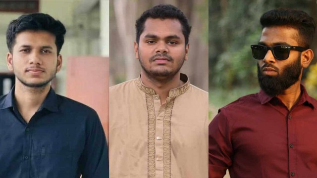 সোহরাওয়ার্দী হলে রাবি ছাত্র দলের প্যানেল ভিপি নাহিদুজ্জামান,জিএস মাহমুদুল হাসান