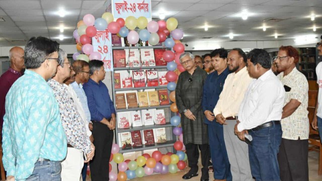 রাজশাহী বিশ্ববিদ্যালয়ে “জুলাই-২৪ কর্নার” উদ্বোধন